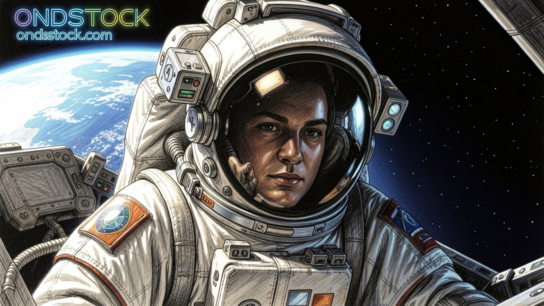 astronaut drawing