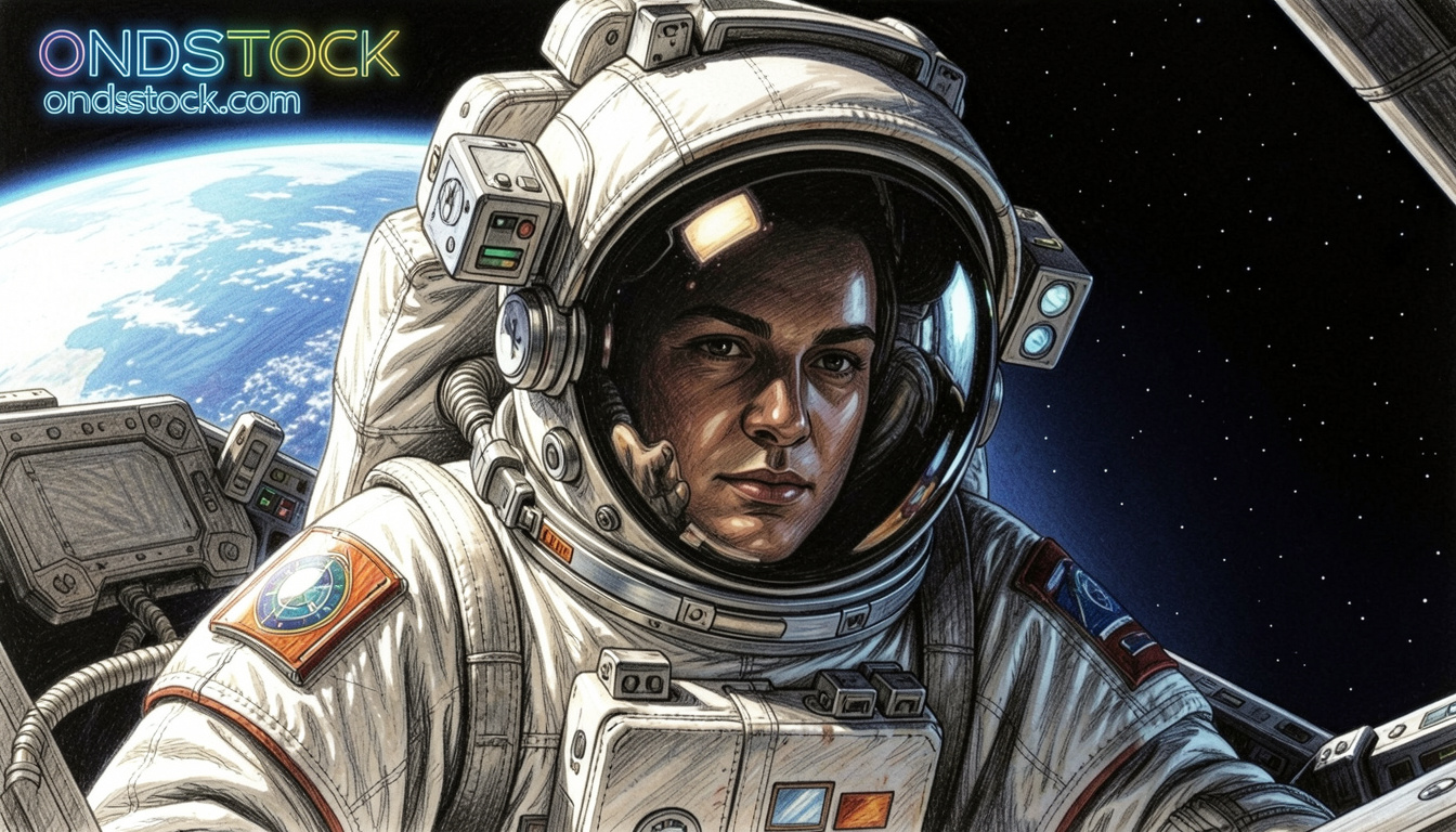astronaut drawing