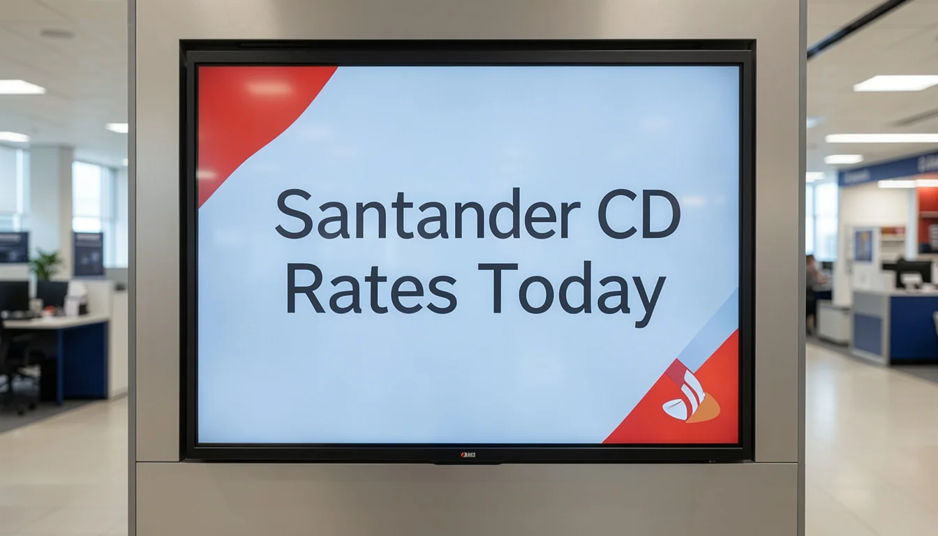 Santander CD Rates Today